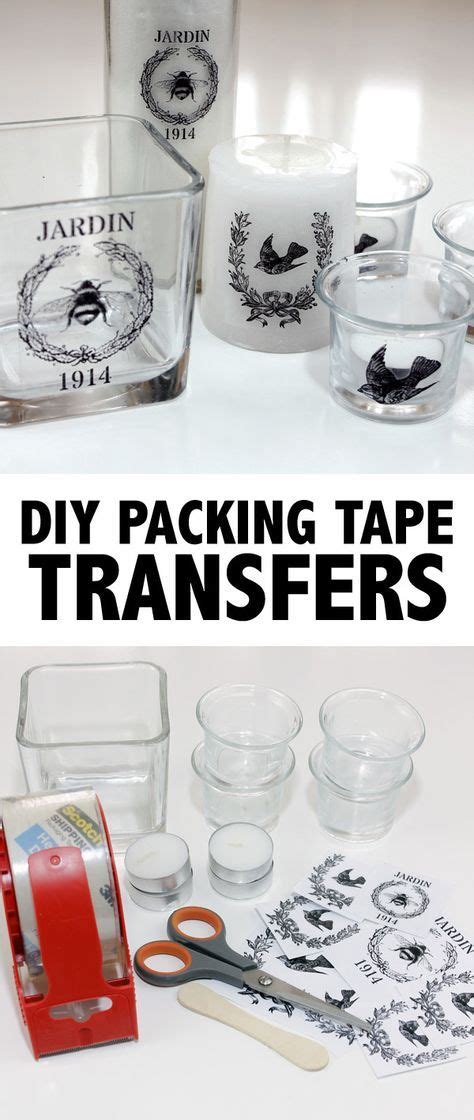 Diy Packing Tape Transfers Diy Home Decor Projects Diy Projects To