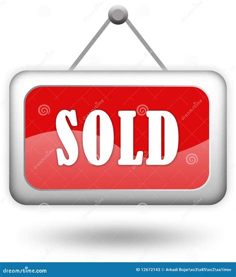 Sold Sign Stock Photos Image 12672143