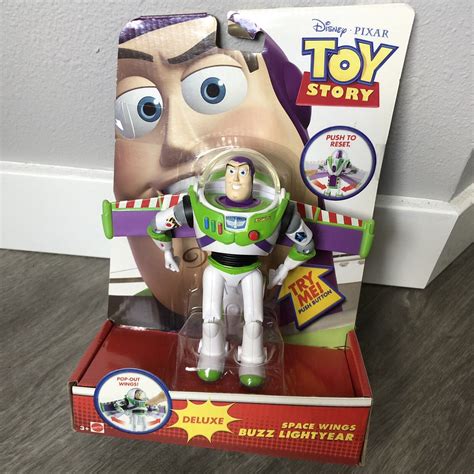 Toy Story Buzz Light Year Delux Space Wings Figurine Ebay