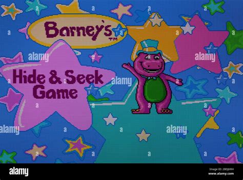Barneys Hide And Seek Game Sega Genesis Mega Drive Editorial Use