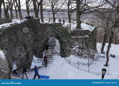 Fort Tryon Park Winter Editorial Image Image Of 1935 66066330
