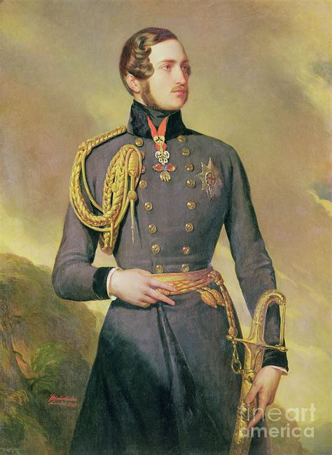 Portrait The Prince Consort Albert Of Saxe Coburg Gotha Painting By