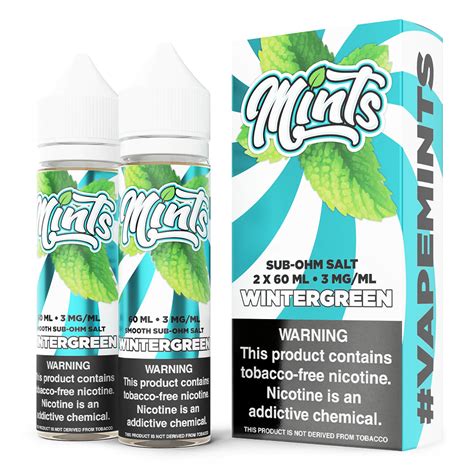 Wintergreen Menthol Vape Juice Mints Vape Co Verdict Brands