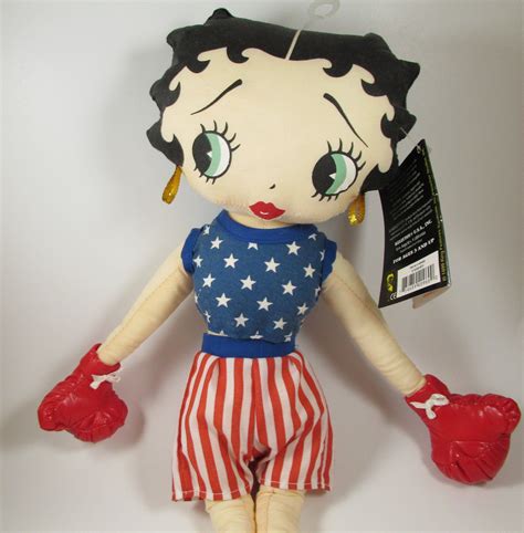 Betty Boop Vintage 1999 Kellytoy Boxer Betty Boop Plush Doll Etsy Plush Dolls Collectible
