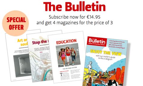 Subscribe To The Bulletin Magazine Special Offer The Bulletin