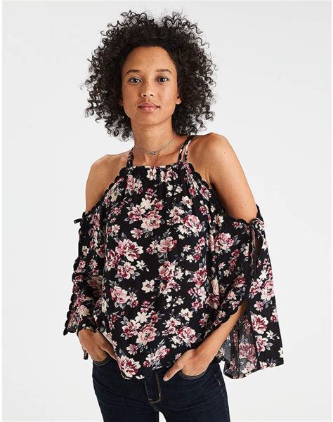 American Eagle Ae Floral Cold Shoulder Pullover Clothes For Women Spring Outfits Casual