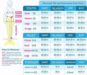 Mermaid Size Chart Fin Fun Mermaid Size Chart Fin Fun