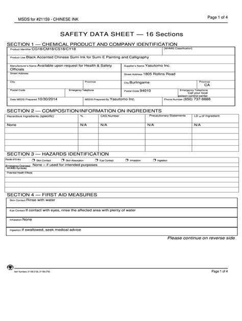Monogram Bleach Sds Fill Out And Sign Online Dochub