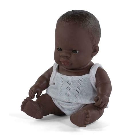 Buy Miniland Baby Doll African Boy 21cm