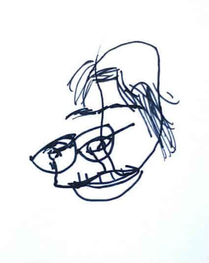 Blind draw game for kids. Blind Contour Drawing