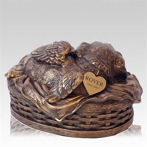 The price depends on the cremation method and the size of the pet. Angel Dog Large Cremation Urn Black