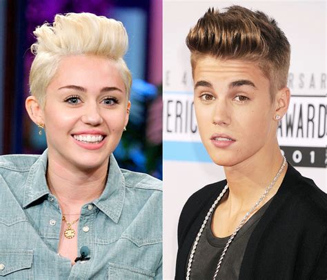 Justin Bieber Is Now Platinum Blonde Miley Cyrus Transformation Is