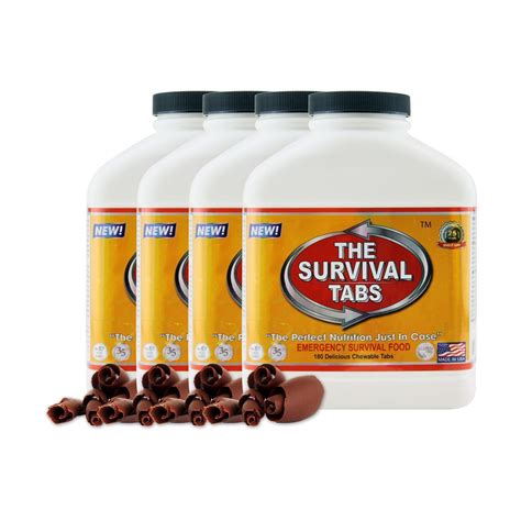 Survival Tabs Chocolate Flavored 720 Tabs Ships Within 5 9 Weeks