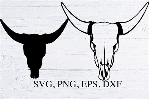 Bull Skull Svg Cow Boho Graphic By Tanuscharts · Creative Fabrica