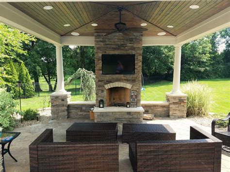Backyard patio ideas with tv. Pin on Backyard Pavilions - Pool Pavilions - Amish Pavilions