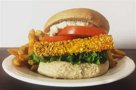 Healthy Fast Food Style Crispy Chicken Sandwich Vegan Food Lover