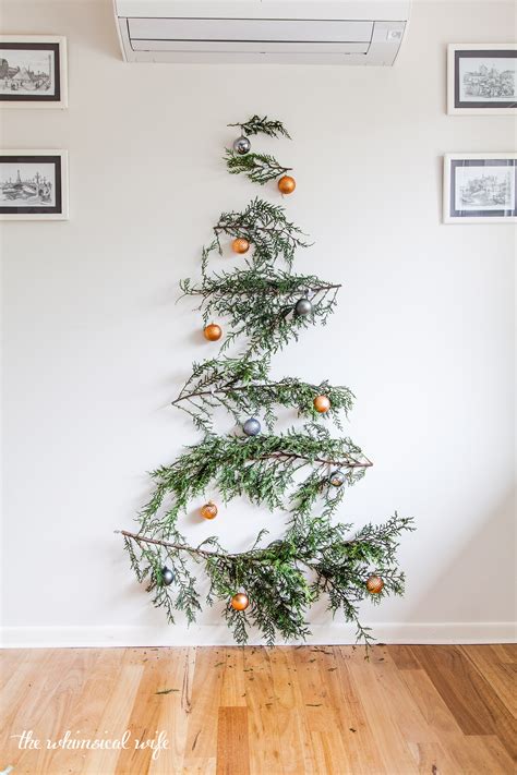 Quick And Easy Diy Pine Branch Christmas Tree — The Whimsical Wife Cook