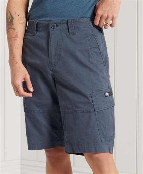 mens core cargo shorts in midnight navy superdry