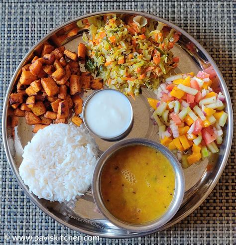 South Indian Thali Recipe Satvik Thali Recipe Indian Lunch Thali