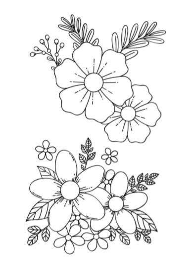Qui troverete moltissimi disegni di fiori, da stampare oppure da usare per prendere ispirazione. Fiori da Colorare: Stampa Gratis Disegni in PDF A4 in bianco e nero - GBR