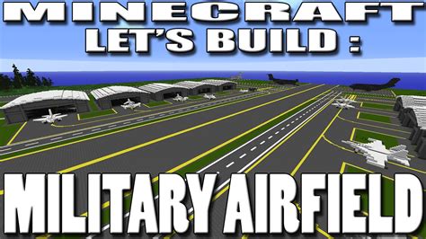 Minecraft Lets Build Military Airfield Layout Runways Ep2 Youtube