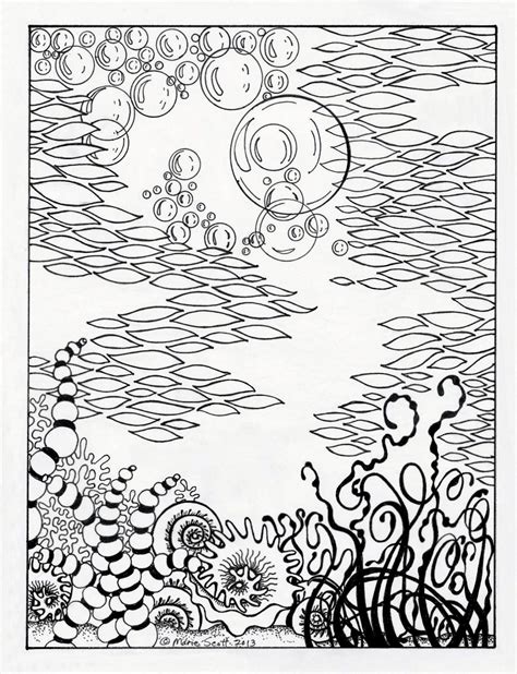 Underwater Scene Coloring Pages Coloring Home