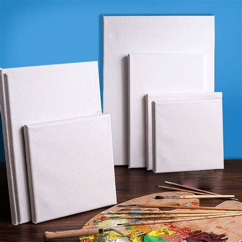 5x Blank Artist Stretched Canvas Canvases Art Large White Range Oil