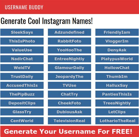Free fire is a mobile game where players enter a battlefield where there is only one. Generate Cool Instagram Names! Get Unique Ideas for FREE Now!