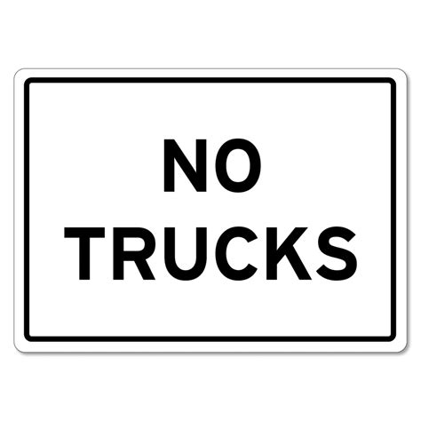 No Trucks Sign The Signmaker