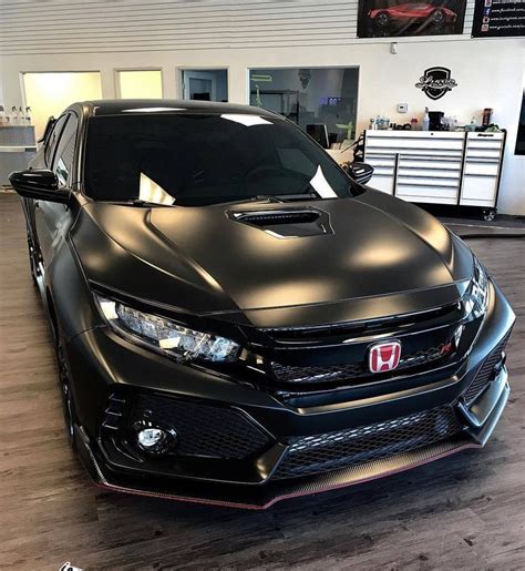 Modified Black Honda Civic