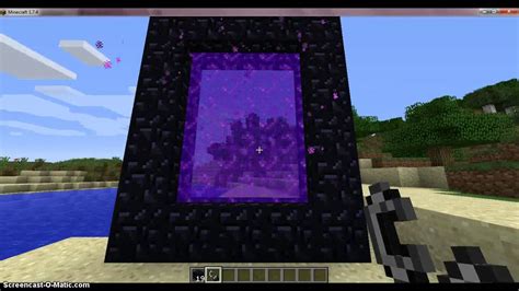 How To Make A Minecraft Nether Portal Youtube