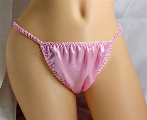 rosa satinstring bikinihöschen klassischer stil für damen und herren ebay
