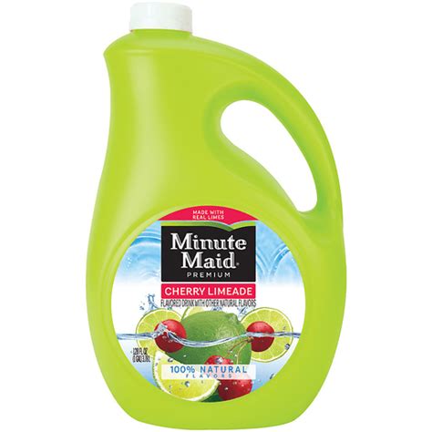 Minute Maid Cherry Limeade Flavored Drink 128 Fl Oz Jug Shop