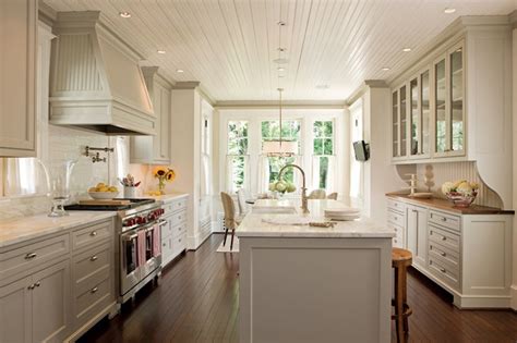 Beadboard Kitchen Ceiling Transitional Kitchen Anne Decker Architects