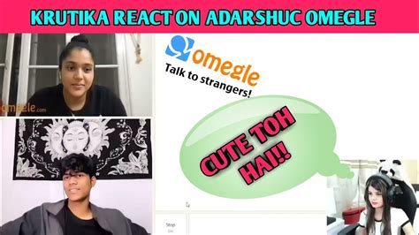 Adarshsinghuc Omegle Funny Video Reaction To Krutikaplays Cute Girl Jelly Highlights Youtube