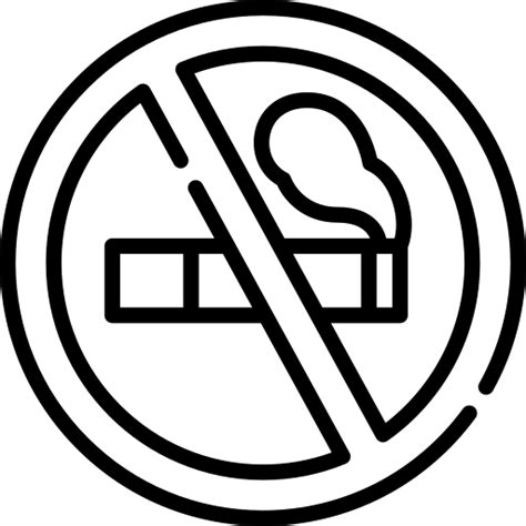 No Smoking Free Signs Icons
