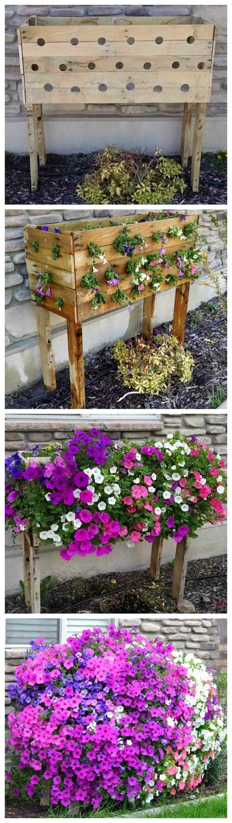 Attach the 1×6 slats to the bottom of the planter. 30+ Creative DIY Wood and Pallet Planter Boxes To Style Up ...