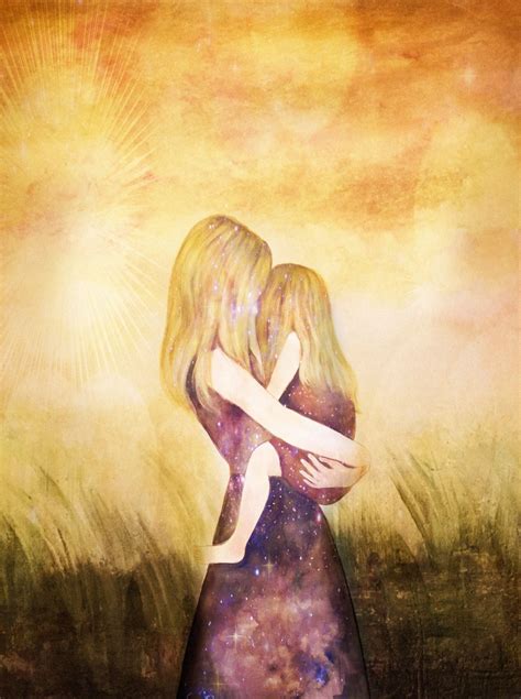 Mother And Daughter Their World Blonde Art Print T Idea Mothers