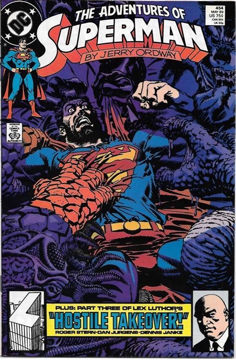The Adventures Of Superman Comic Book 454 Dc Comics 1989 Fine Unread