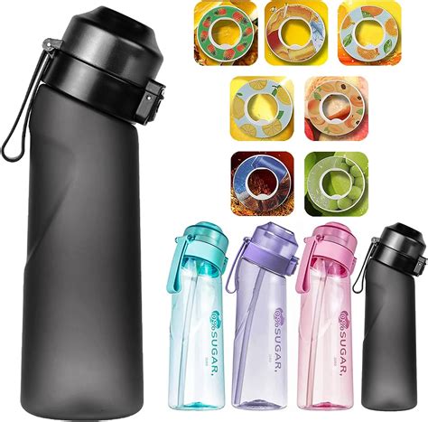 Fienza Sports Air Water Bottle With 7 Flavour Pods 650ml Starter Up Set Drinking Fruit