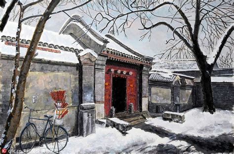 Beijing Hutongs Revived In Watercolors 1 Cn