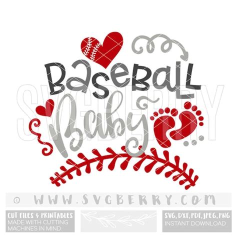 Baseball Baby Svg Baby Shower Svg Baby Announcement Its A