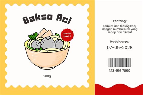 √ 25 Label Kemasan Makanan Menarik Dan Profesional Onpos