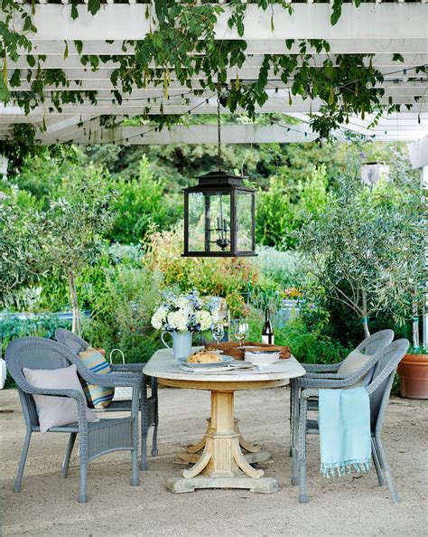 Outdoor Living Pea Gravel Patio Inspiration French Country Cottage