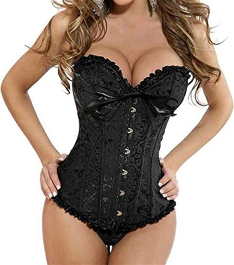 Kelvry Plus Size Sexy Bridal Lingerie Bustier Boned Corset G String Buy Online In South