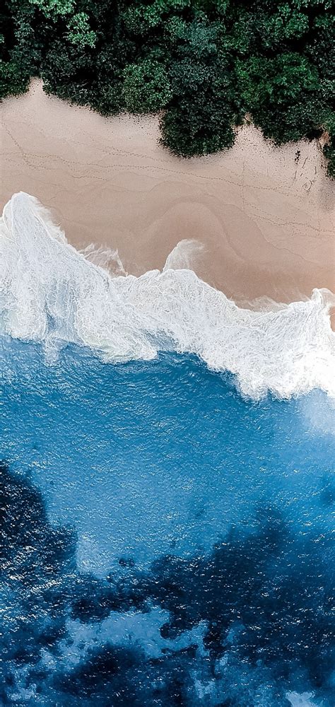 Beach Aerial View 4k 3840x2160 Iphone X Wallpaper Ocean