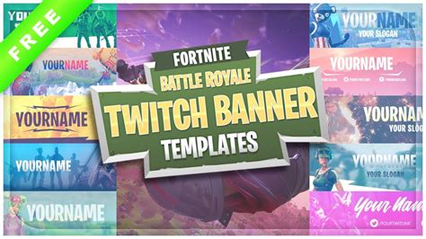 Top 10 Fortnite Battle Royale Twitch Banner Templates