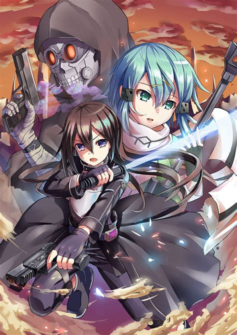 Asada Shino Obra De Arte Sword Art Online Manga Sinon Gun Gale