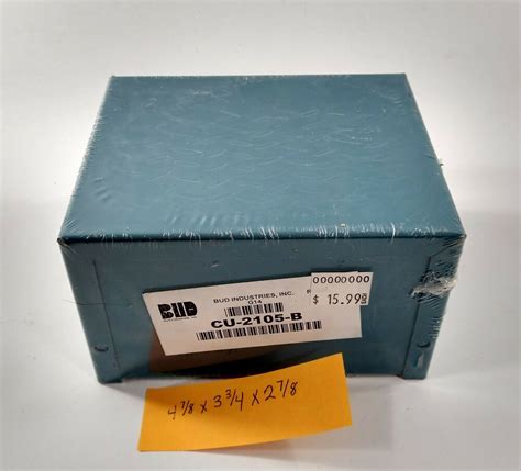 Bud Industries Cu 2105 B Aluminum Electronics Box 4 78 X 3 34 X 2