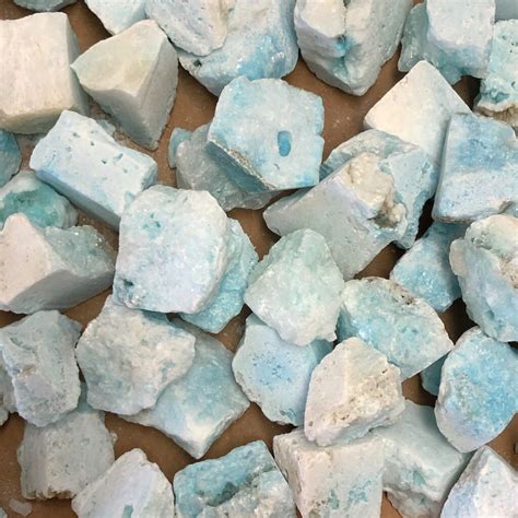 Blue Aragonite Enhanced Natural Specimen 500 Grams Sacred Earth